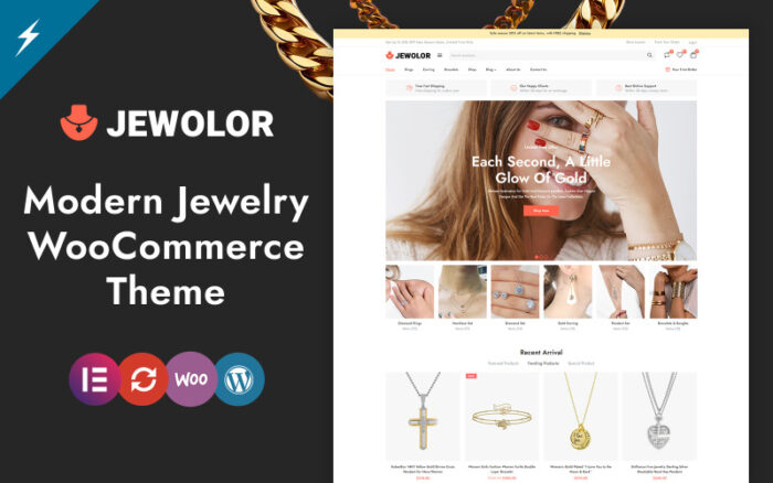 Jewolor - Kuyumcu Elementor WooCommerce Teması