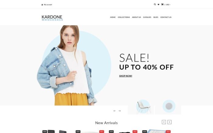 Kardone Wholesale Store Template Clean Shopify Teması