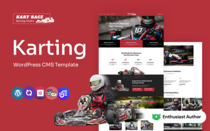 kartrace - Karting Club Çok Amaçlı WordPress Elementor Teması