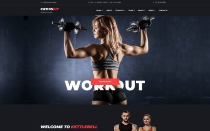 Kettlebell - Dinamik Crossfit Studio WordPress Elementor Teması