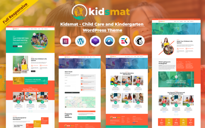 Kidsmat - Çocuk Bakımı ve Anaokulu WordPress Teması