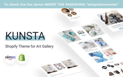 Kunsta - Sanat Galerisi için Shopify Teması