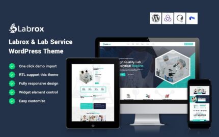 Labrox - Laboratuvar Hizmeti WordPress Teması