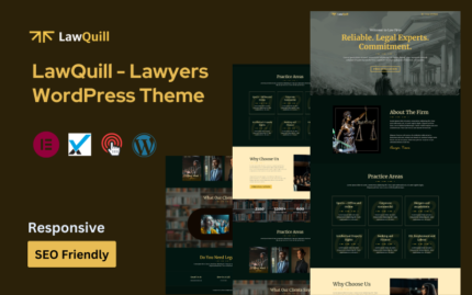 LawQuill - Avukatlar WordPress Teması