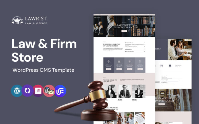 Lawrist - Hukuk Bürosu ve Avukat WordPress Elementor Teması