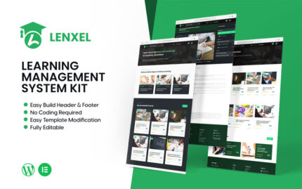 Lenxel - Wordpress Teması için Öğrenme Yönetim Sistemi