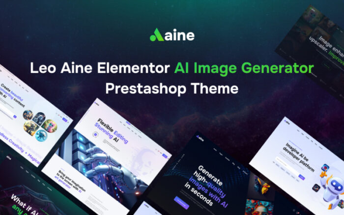 Leo Aine Elementor - AI Görüntü Oluşturucu Prestashop Teması