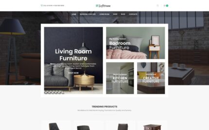 Lofttrum - Furniture Online Shop Elementor WooCommerce Teması