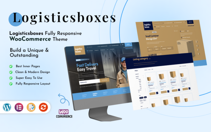 LogisticsBoxes - Sorunsuz Teslimat - En İyi WooCommerce Teması