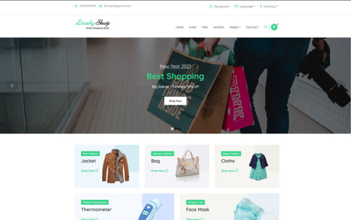 LovelyShop - WooCommerce WordPress Teması