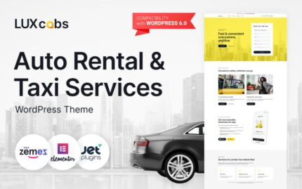 LuxCabs - Oto Kiralama ve Taksi Hizmetleri WordPress Teması