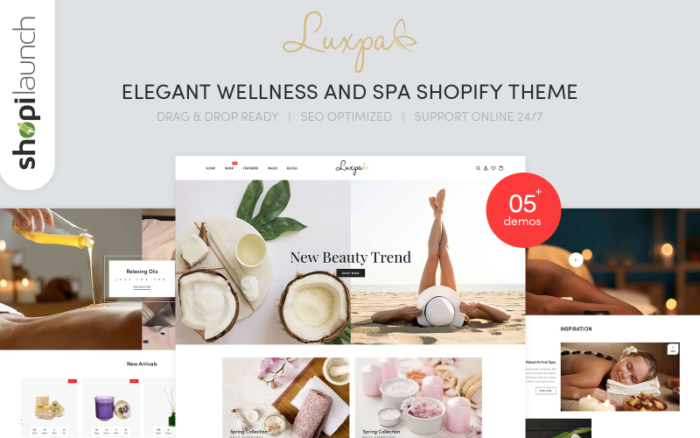 Luxpa - Elegant Wellness & Spa Shopify Teması