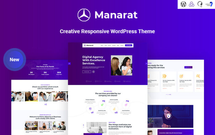 Manarat - Yaratıcı Duyarlı WordPress Teması