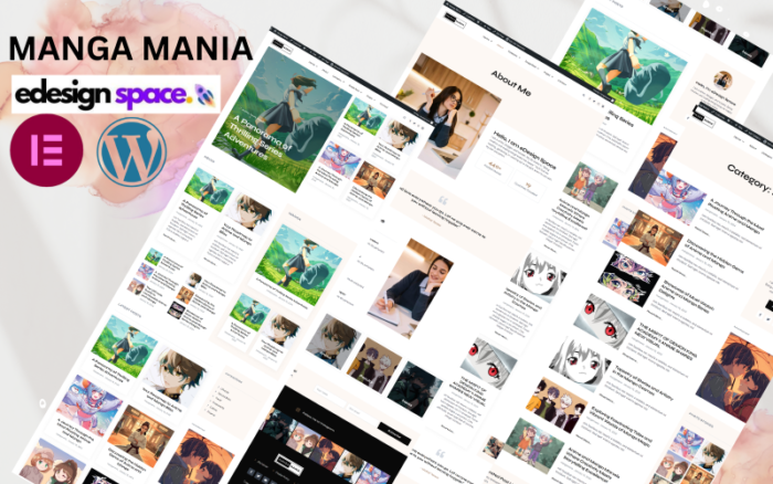 Manga Mania - Anime ve Manga WordPress Teması