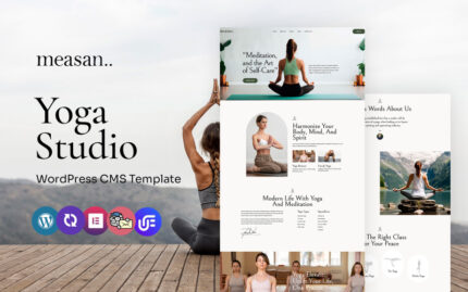 Measan - Yoga Stüdyosu ve Sınıf Çok Amaçlı WordPress Elementor Teması