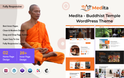 Medita - Budist Tapınağı WordPress Teması