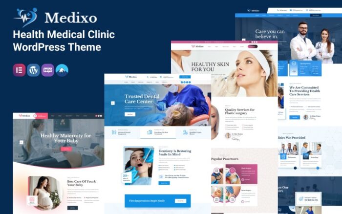 Medixo - Sağlık Tıbbi Klinik WordPress Teması