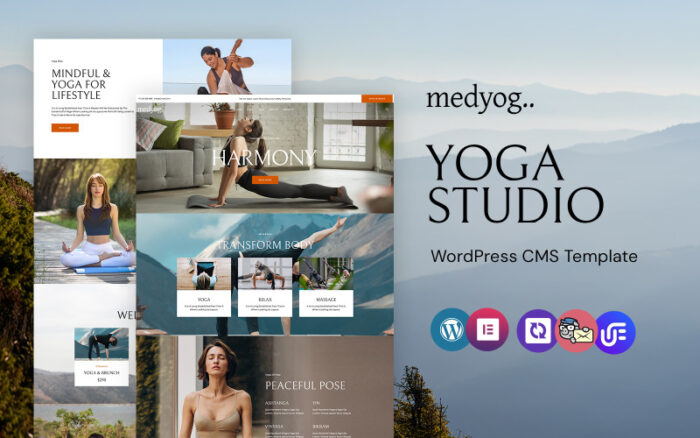 Medyog - Yoga Stüdyosu WordPress Elementor Teması