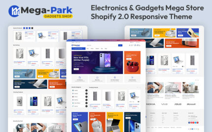 MegaPark - Elektronik ve Aletler Mega Mağaza Çok Amaçlı Shopify 2.0 Duyarlı Teması