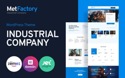 MetFactory - Endüstri Şirketi WordPress Teması