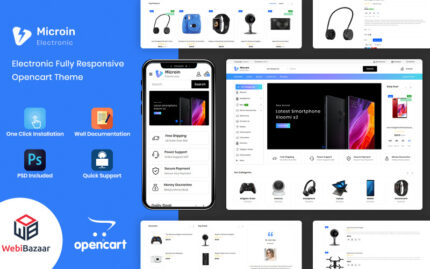 Microin - Alışveriş Merkezi OpenCart Şablonu