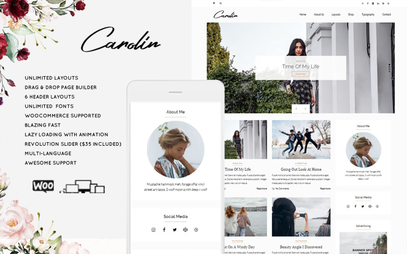 Moda ve Yaşam Tarzı WordPress Blog Teması