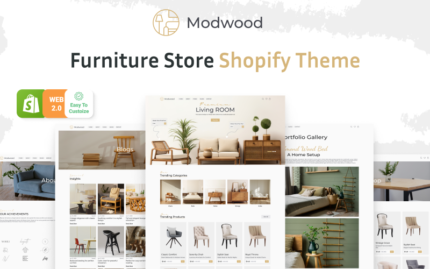 Modwood - Mobilya ve Ev Dekorasyon Mağazası Shopify Teması