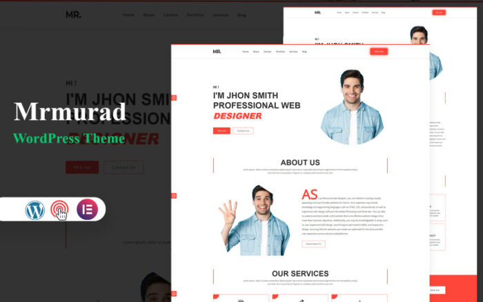 Mrmurad-Kişisel Portföy ve Özgeçmiş WordPress Teması