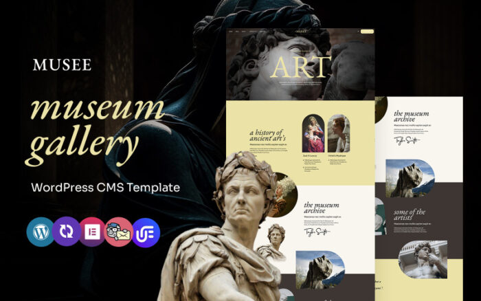 Musee - Sanat ve Müze Galerisi Çok Amaçlı WordPress Elementor Teması