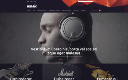 Müzik Mağazası PrestaShop Teması