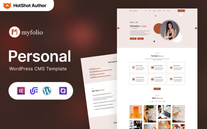 Myfolio - Tasarımcı Portföyü WordPress Elementor Teması