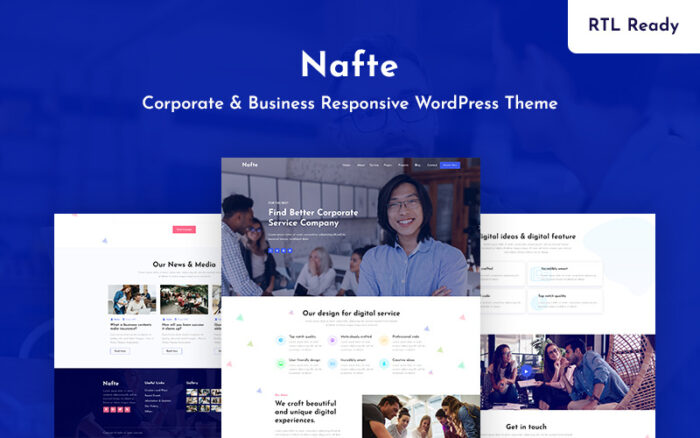 Nafte - Kurumsal İşletme WordPress Teması