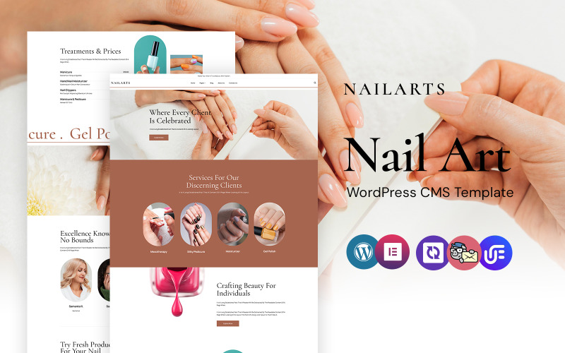 Nailart - Oje ve Sökücü WordPress Elementor Teması