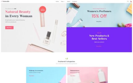 Naturalla - Cosmetics ECommerce Modern Elementor WooCommerce Teması