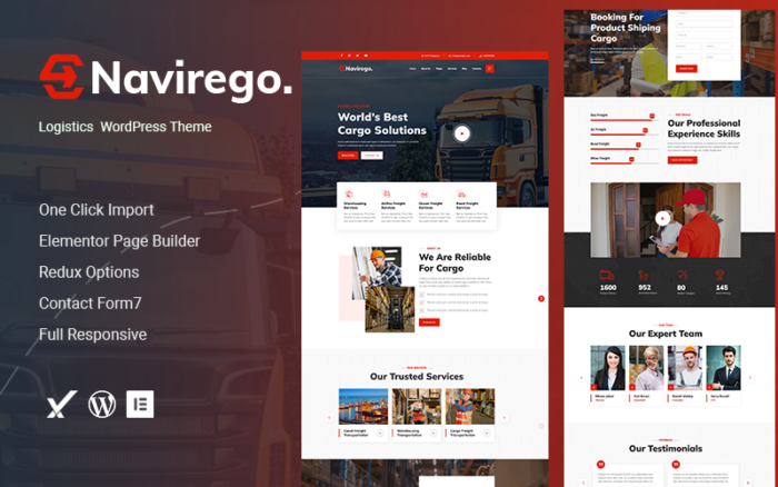 Navirego – Lojistik WordPress Teması