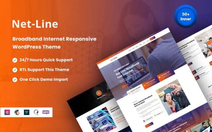 Netline - Geniş Bant İnternete Duyarlı WordPress Teması