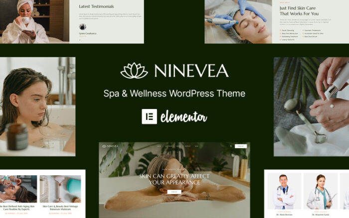 Ninevea - Spa ve Masaj Salonu Güzellik WordPress Teması