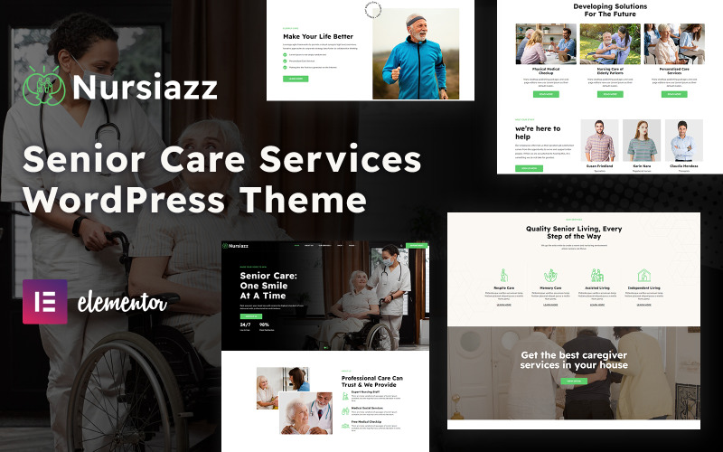 Nursiazz - Yaşlı Bakımı ve Huzurevi WordPress Teması