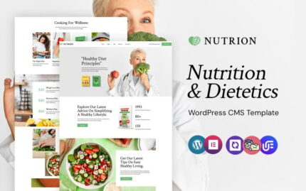 Nutrion - Beslenme Mağazası ve Diyetetik WordPress Elementor Teması