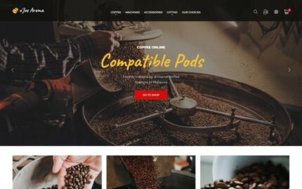 o`Joe Aroma - Coffee Online Shop Template PrestaShop Teması