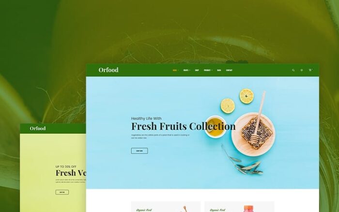 Orfood - Organik Yiyecek Shopify Teması