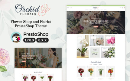 Orkide Çiçekleri Çiçekler ve Hediyeler PrestaShop Teması