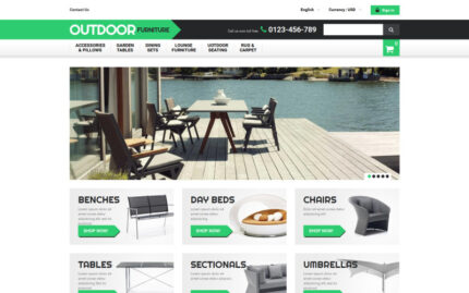 Outdoor Furniture PrestaShop Teması