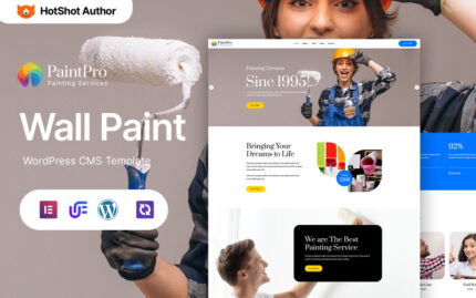 PaintPro - Duvar Kağıdı ve Boyama WordPress Elementor Teması