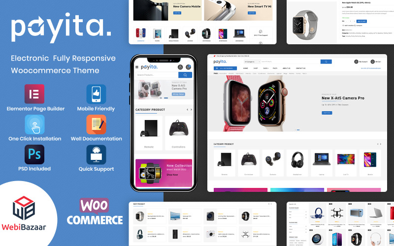 Payita - Çok Amaçlı Elektronik WooCommerce Teması