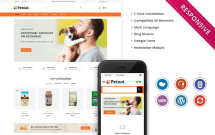 Peteat - Evcil Hayvan Maması WooCommerce Duyarlı Mağaza