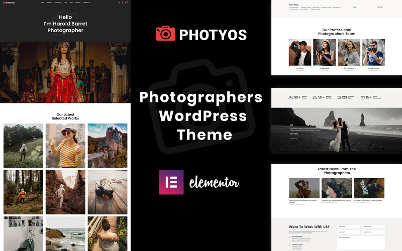 Photyos - Fotoğrafçılar WordPress Teması