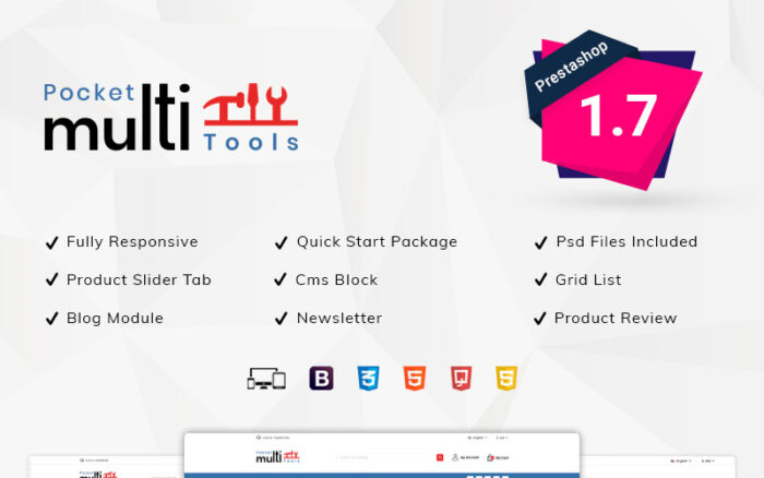 Pocket Multitools Store PrestaShop Teması