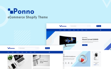 Ponno - Electronics Shopify Teması