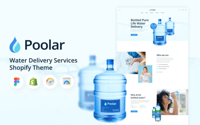 Poolar - Shopify Su Dağıtım Hizmetleri Teması